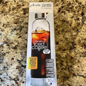 Primula Cold brew (on the go) and travel 20 ounce glass bottle new